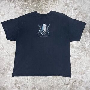 VTG 2004 Halo 2 Xbox Video Game Promo T-Shirt Y2K RARE Size 2XL Arbiter SKULL